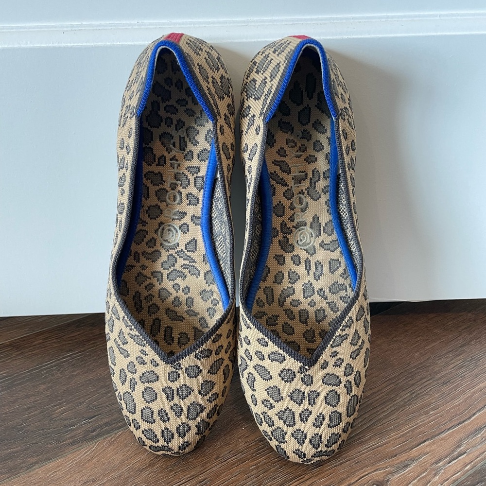 Rothy's Leopard Print Flats (Size 10) - EUC
